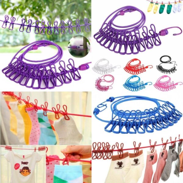 Elastic Cloth Rope (12 Clips) - Image 5