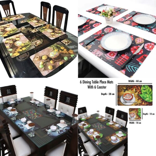 6Pcs Dinning Coasters - Image 3
