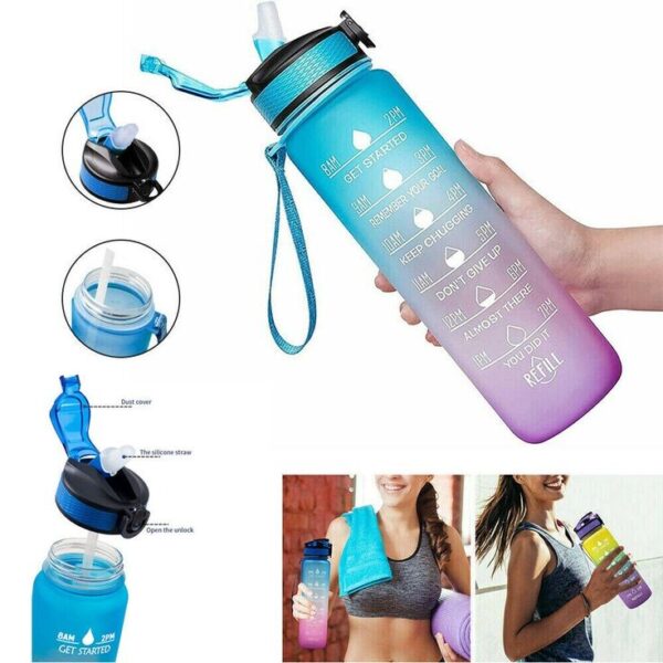 Motivational Rainbow Sipper Bottle 1L - Image 4