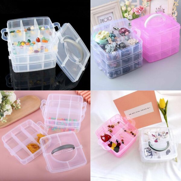3 Layer 18 Grid Multipurpose Storage Box - Image 7