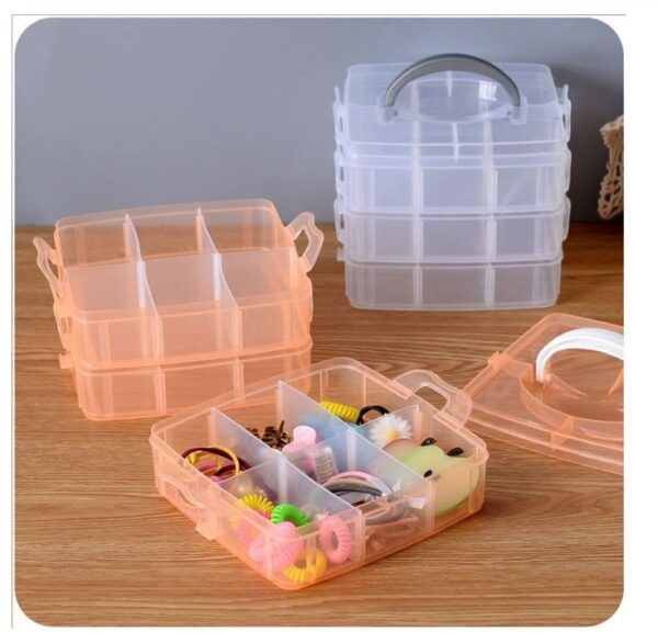 3 Layer 18 Grid Multipurpose Storage Box - Image 5