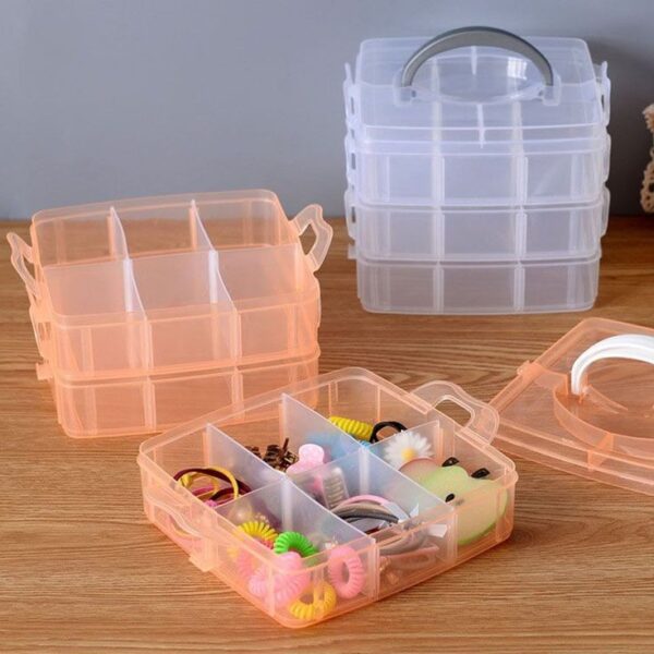 3 Layer 18 Grid Multipurpose Storage Box - Image 3