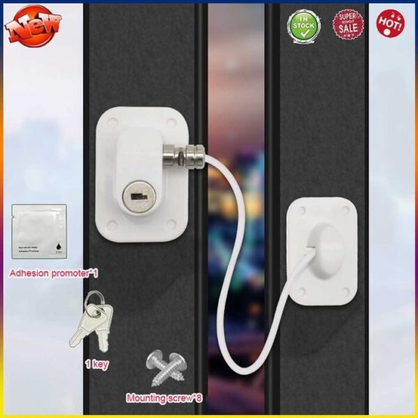 Safety Matalic Cable Door Lock - Image 5
