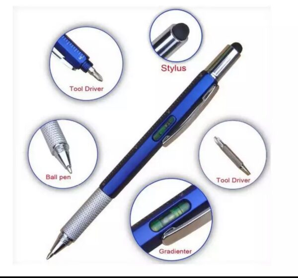 7 In 1 Multifunction Screw Pen (Metal) - Image 2