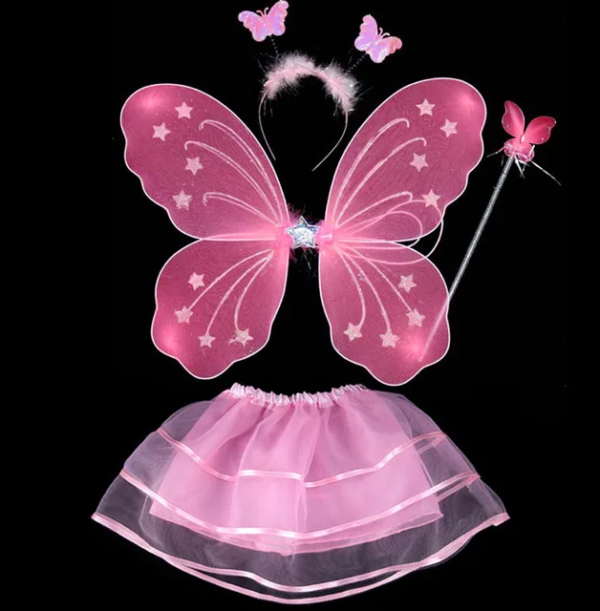 LED Kids Pari Wings (Set of 4 Items)