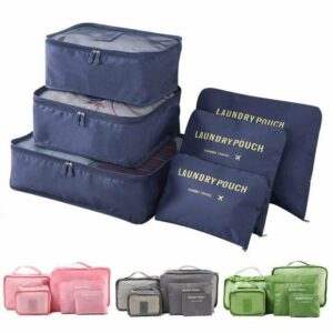 6 Pcs Travel Laundry Bags (Imported)