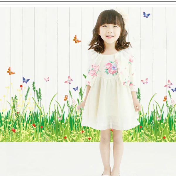 Self Adhesive 3D Grass+Butterfly Sticker (Imported) - Image 4