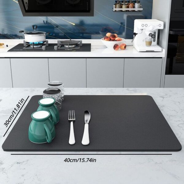 Dish Drying Water Absorbing Mat - Image 4