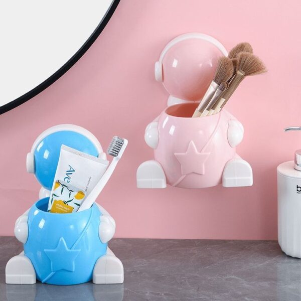 Wall Mounted Astronaut Toothbrush & Multipurpose Holder - Image 4