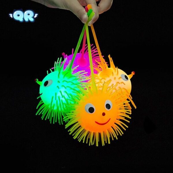 LED Flashlight Kids Playing Finger Silicon Balls (Imported) - Image 5