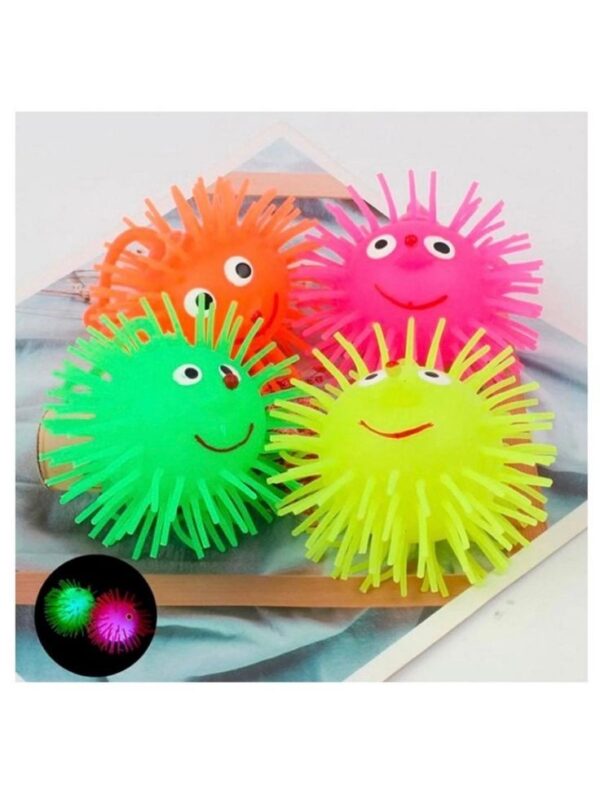 LED Flashlight Kids Playing Finger Silicon Balls (Imported) - Image 2