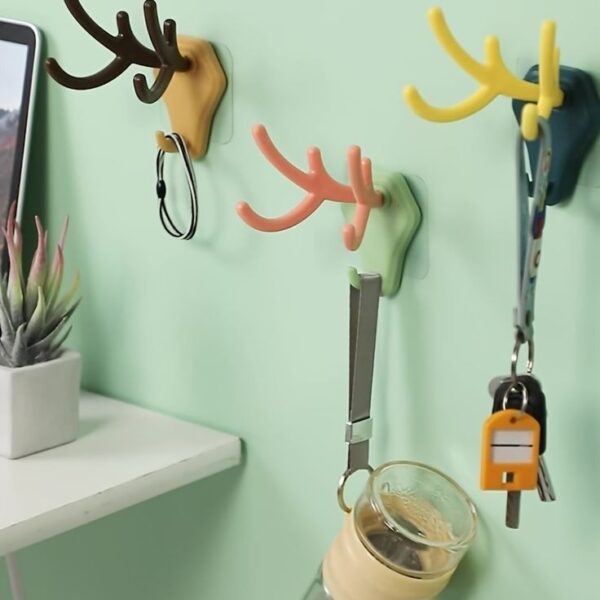 Self Adhesive Acrylic Deer Key Holder (Imported) - Image 2