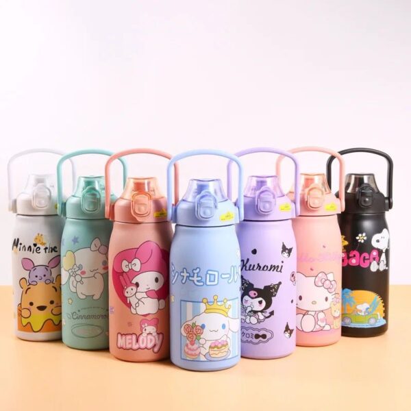 B-44 Stainless Steel Printed Flask Bottel (Imported) - Image 2