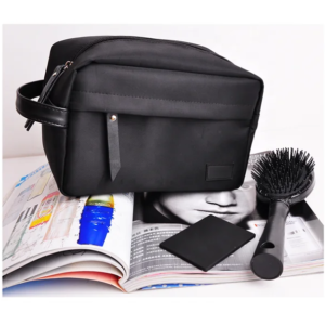 Avalanche Black Leather Storage Bag (Imported)