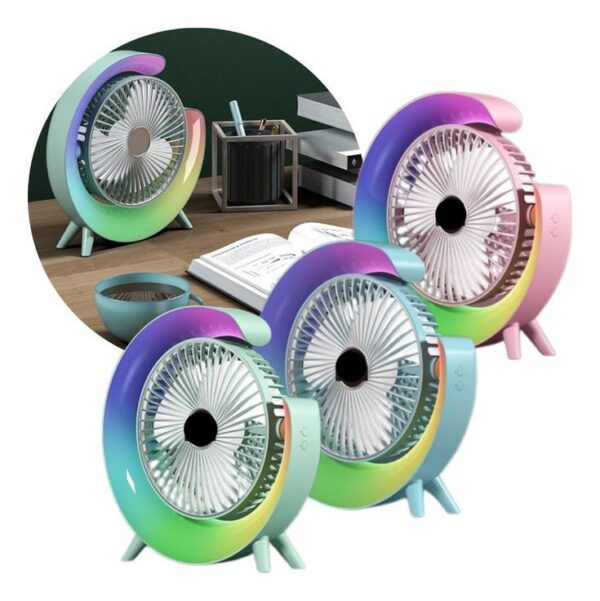 Colorful Desktop Fan (Imported) - Image 3
