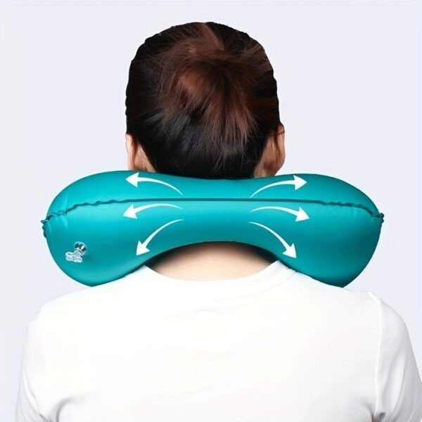 Self Inflatable Travel Pillow (Imported) - Image 4