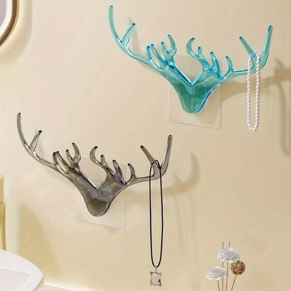 Self Adhesive Acrylic Deer Key Holder (Imported) - Image 3