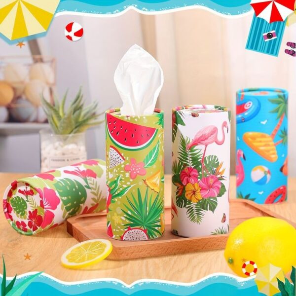 Cylinder Paper Tissue Box (Imported) - Image 2