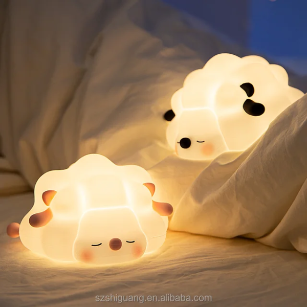 Cute Sheep Multifunction Silicon Night Lamp (Imported)