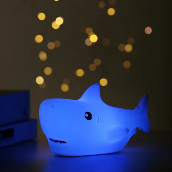 Shark Automatic Color Changing Silicon lamp (Imported) - Image 2