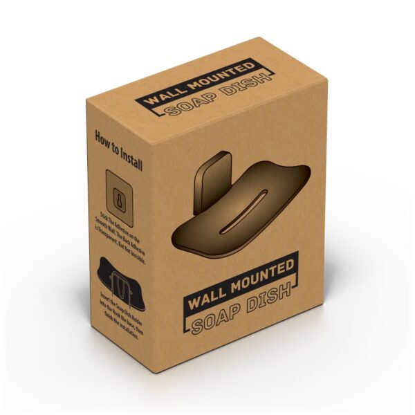 SELF ADHESIVE WALL MOUNTED SOAP DISH (BOX PACKING) - Image 4