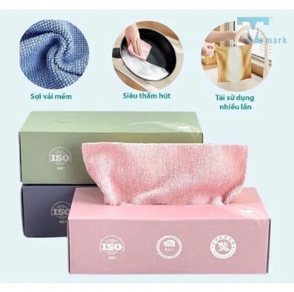 20 Pcs Reusable Cleaning Towels Box (Imported) - Image 2