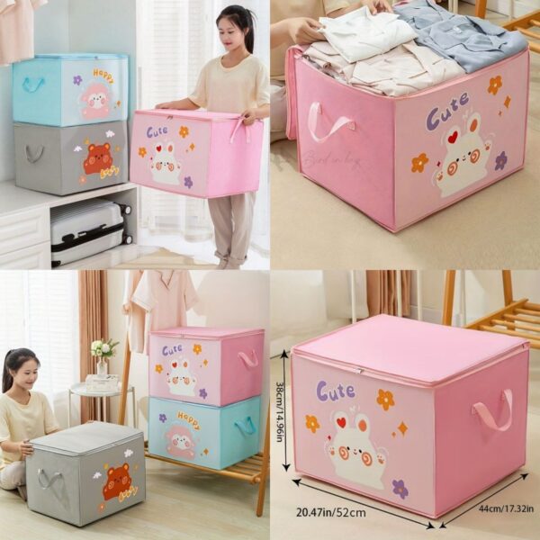 Large Capacity Printed Quilt Storage Bag (Imported) - Image 2