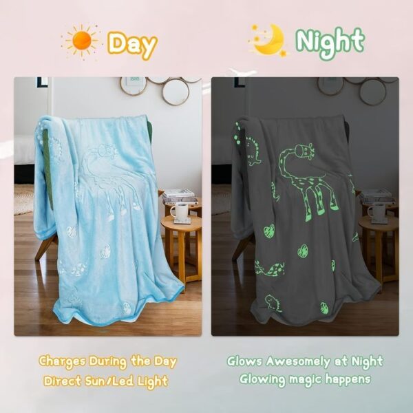 Ultra Soft Glow In Dark Blanket (Imported) - Image 3