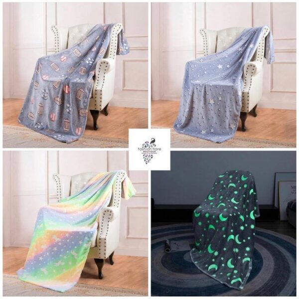 Ultra Soft Glow In Dark Blanket (Imported) - Image 4
