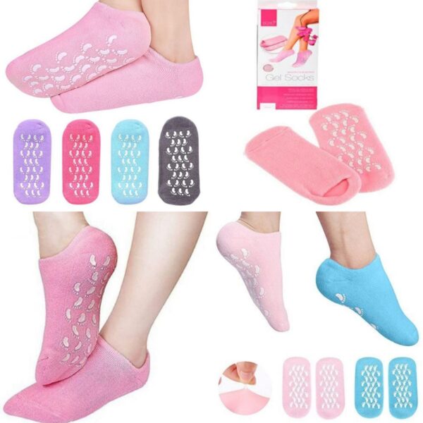 Moisturizing spa gel socks