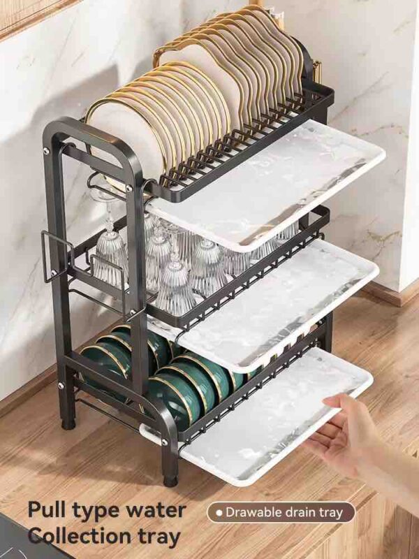 3 Layer Multifunction Kitchen Storage Rack (R3-42) - Image 4
