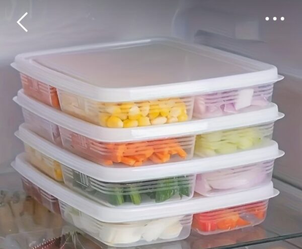 5 Section Transparent Fridge Container (Small) - Image 2