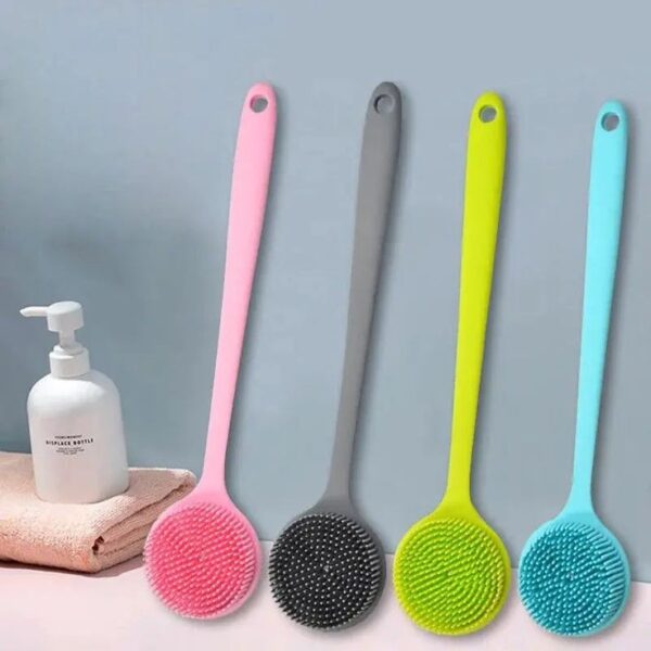 2in1 Silicon Handle Loofah Brush (Imported) - Image 2