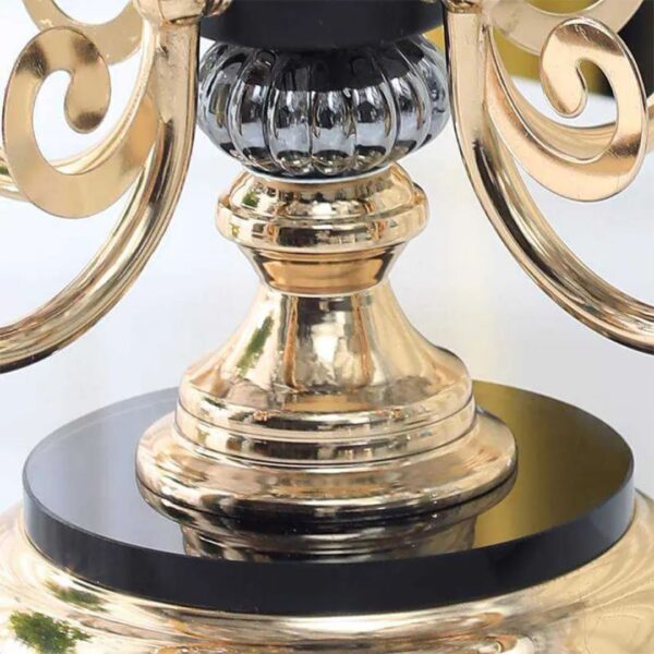 Luxury 5 Bowl Revolving Fruits & Dryfruit Tray (Black) JA-4917-3 - Image 4
