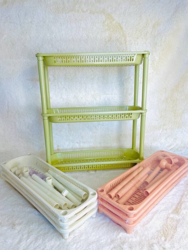 8345 3 Layer Multipurpose Storage PP Basket (Imported) - Image 2