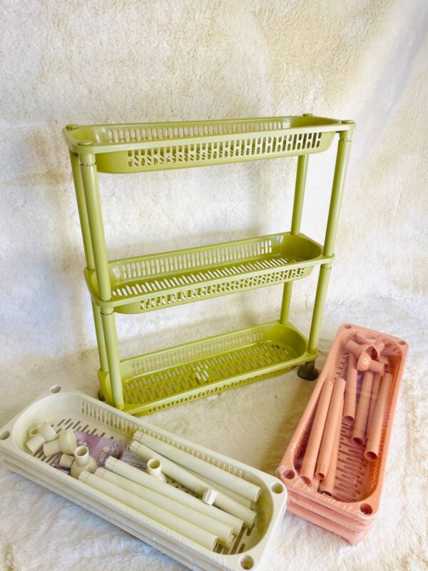 8345 3 Layer Multipurpose Storage PP Basket (Imported) - Image 4