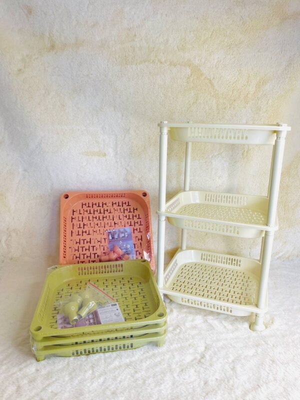8347 3 Layer Multipurpose Storage PP Basket (Imported)