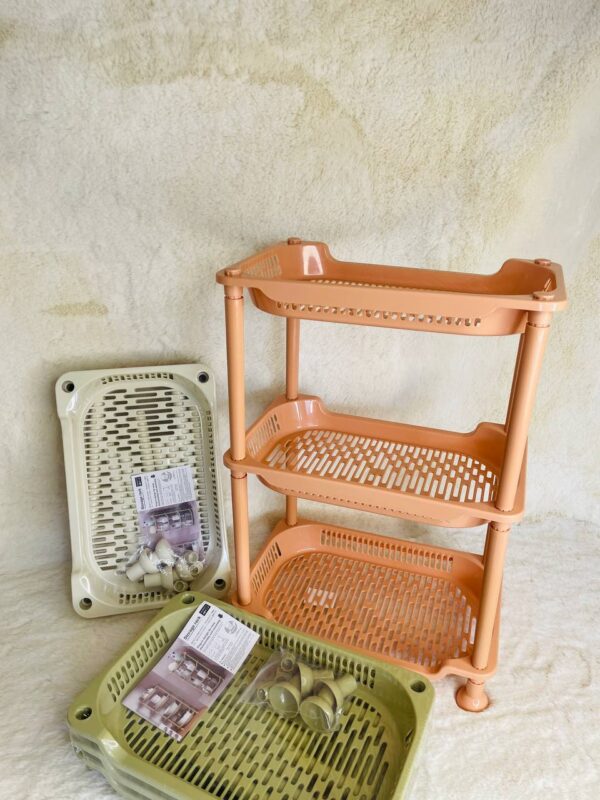 8324 3 Layer Multipurpose Storage PP Basket (Imported) - Image 2