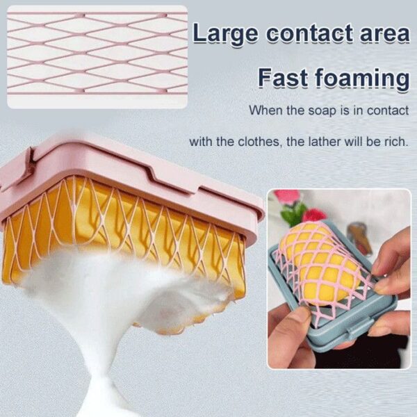 Non Slip Plastic Mesh Soap Holder - Image 2