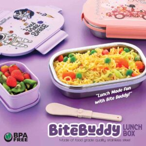 Printed Bite Buddy Stainless Steel Lunch Box