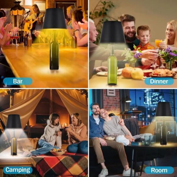 3 Modes Bottle Touch Lamp (Imported) - Image 2