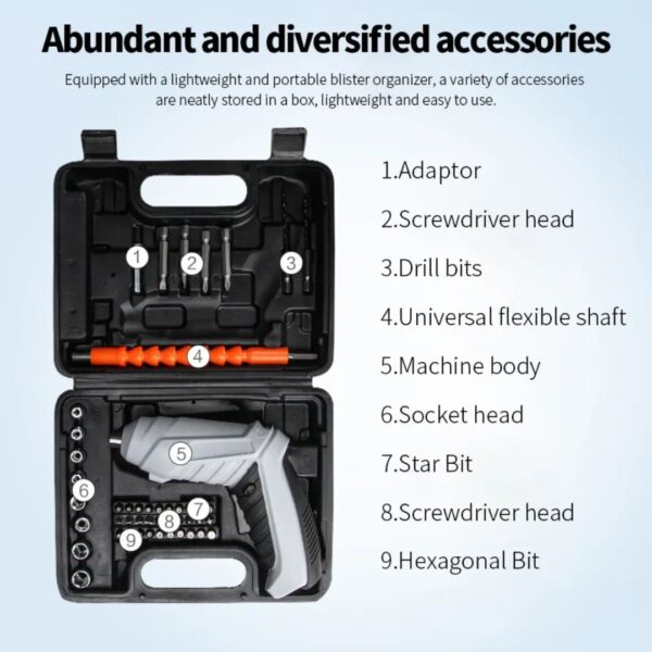Rechargable Screw & Drill Gun (Imported) - Image 5