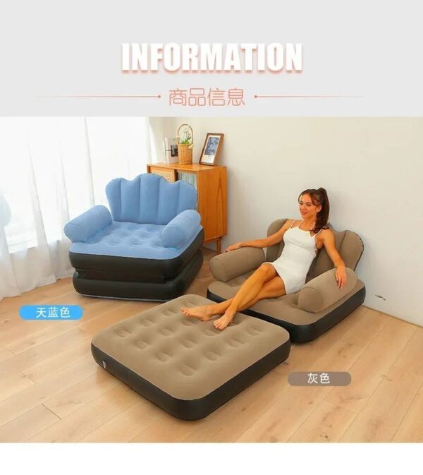 Inflatable Portable Sofa Bed (Imported) - Image 3