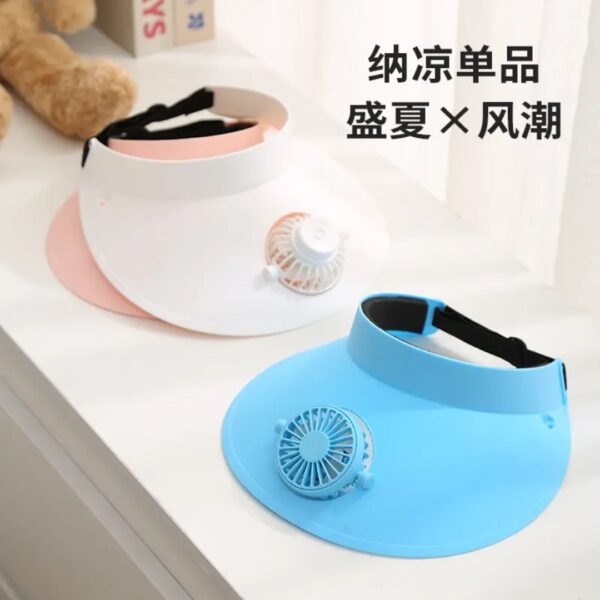 Solar Rechargable Fan Cap (Imported) - Image 4