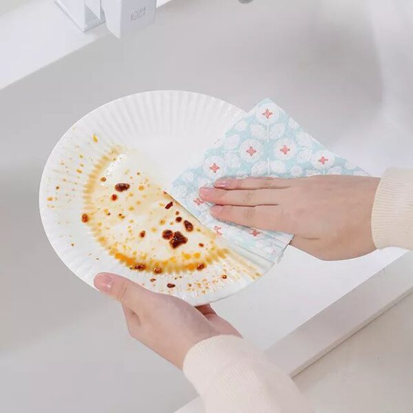 Reusable Kitchen Rag (White) 40 Pulls - Image 2
