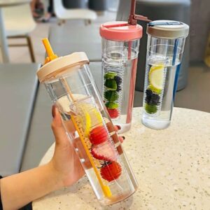 B-100 700ml Straw Cup Water Bottle (Imported)