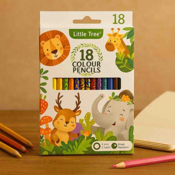 VF010  18 Colours Pencils Set (Imported) - Image 3