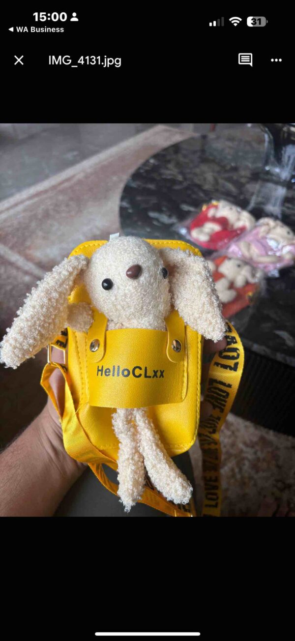 VF055 Cute Teddy Sling Bag (Imported) - Image 2